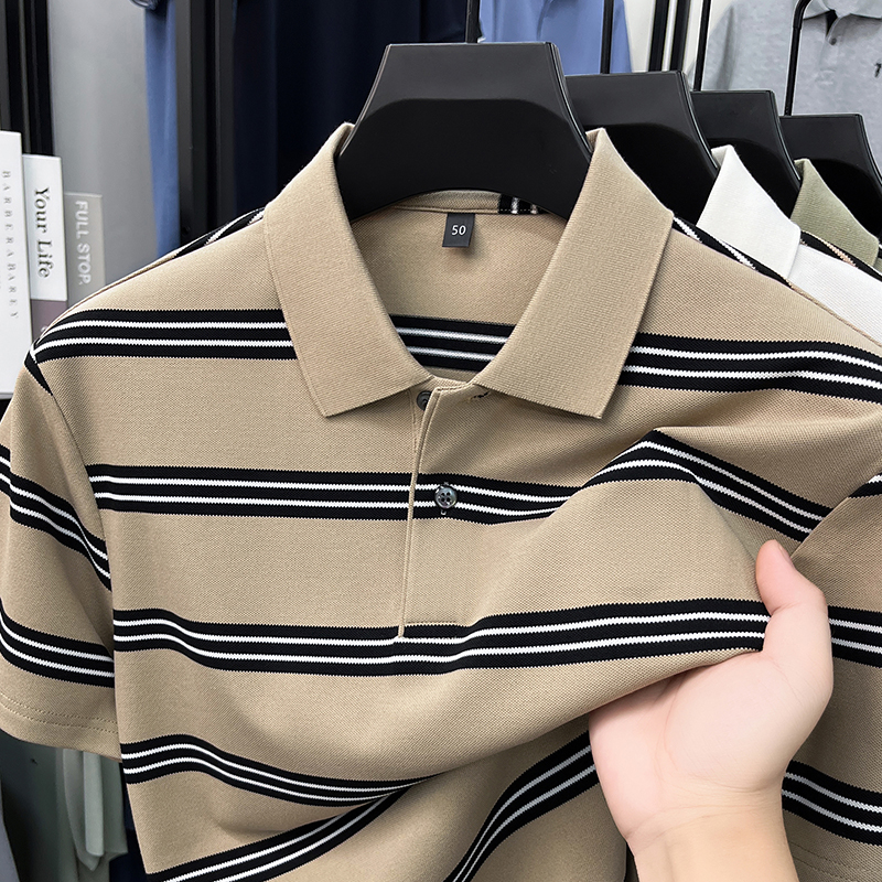 Fashion striped color blocked  - Polo Shirt Pique incelemesi ve fiyatı