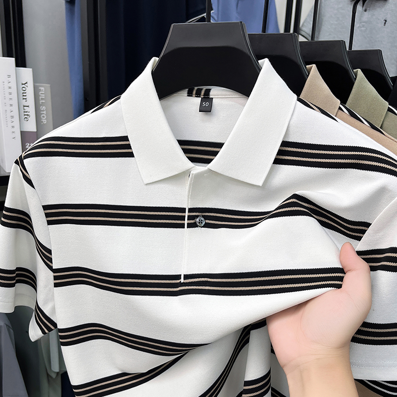 Fashion striped color blocked  - Polo Shirt Pique incelemesi ve fiyatı